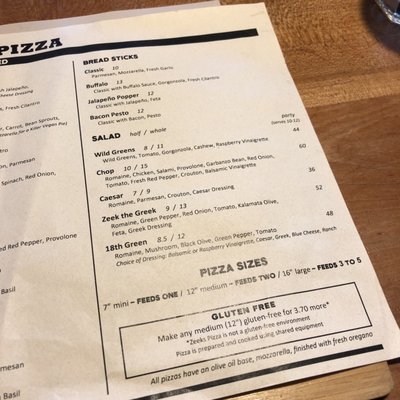 Menu photo 4 Zeeks Pizza Seattle, WA