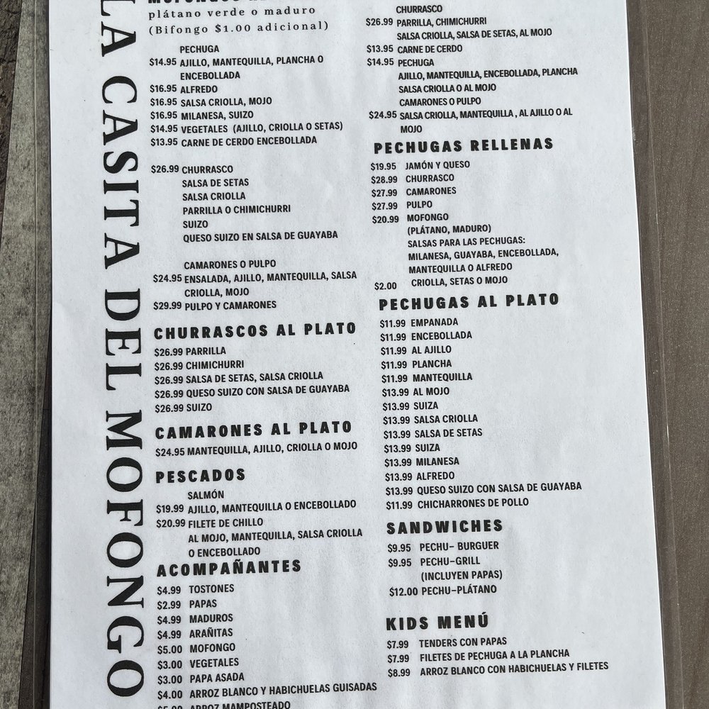 La Casita del Mofongo - Puerto Rican Near Me - Aibonito, Puerto Rico
