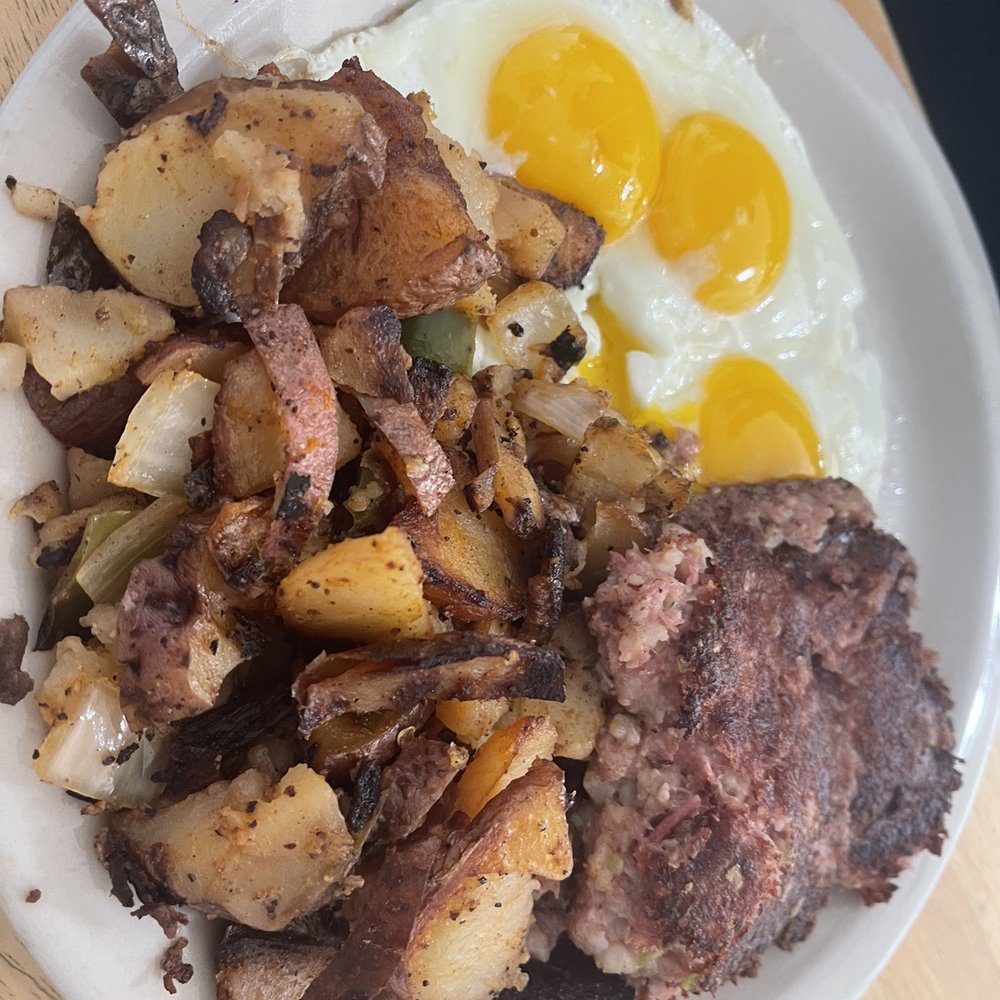 Lil'Bits - Breakfast potatoes hash and over easy eggs - American Near Me - Grover Beach, California Lil'Bits - Breakfast potatoes hash and over easy eggs - American Near Me - Grover Beach, California