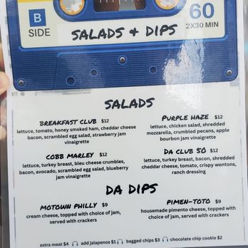 JamBox Sandwich Shop - menu side two - Sandwiches Near Me - Nashville, Tennessee