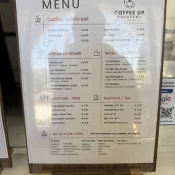 Coffee Up Roastery - Menu - Coffee & Tea Near Me - Chino, California