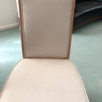 Contempo Custom Upholstery - Brand new dining table chair!  New fabric and cushion!  Comfortable! - Furniture Reupholstery Near Me - San Jose, California