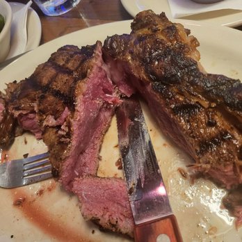 Texas Roadhouse - Ribeye, 2nd attempt to get it medium rare, still cold and raw. - Barbeque Near Me - Visalia, California Texas Roadhouse - Ribeye, 2nd attempt to get it medium rare, still cold and raw. - Barbeque Near Me - Visalia, California