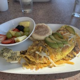 Chorizo Hey Lucy Omelette. Definitely tasty. Chorizo Hey Lucy Omelette. Definitely tasty.