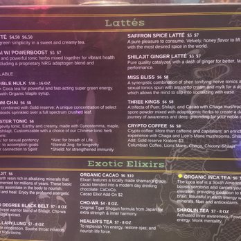 Elixart Herbal Lounge - Menu - Art Galleries Near Me - Nevada City, California Elixart Herbal Lounge - Menu - Art Galleries Near Me - Nevada City, California
