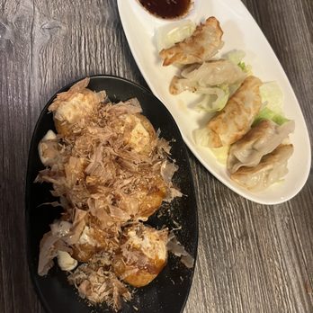 Yokai Ramen Bistro - Appetizers , 6 Piece Takoyaki 5 Piece Gyoza - Ramen Near Me - Wilmington, Delaware Yokai Ramen Bistro - Appetizers , 6 Piece Takoyaki 5 Piece Gyoza - Ramen Near Me - Wilmington, Delaware
