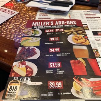 Miller's Ale House - Menu - Sports Bars Near Me - Port St Lucie, Florida
