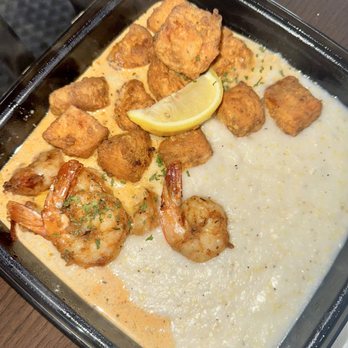 Tasty G Spot - Fried salmon bites & grits / Classic southern shrimp & grits - Soul Food Near Me - Lauderhill, Florida Tasty G Spot - Fried salmon bites & grits / Classic southern shrimp & grits - Soul Food Near Me - Lauderhill, Florida