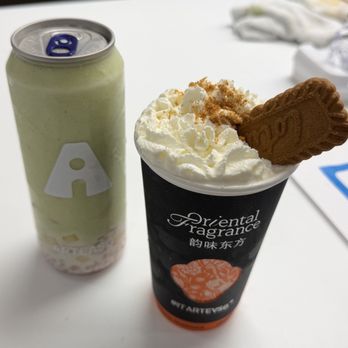Arteasg - Avocado pomelo sago 50% sweet and jasmine tea - Bubble Tea Near Me - Stockton, California