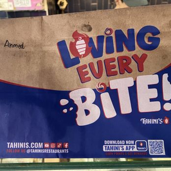 Tahini's - Oil and dirty bag of food - Middle Eastern Near Me - Toronto, Ontario Tahini's - Oil and dirty bag of food - Middle Eastern Near Me - Toronto, Ontario