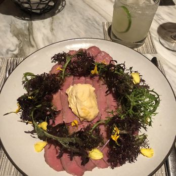 Hawksworth Restaurant - Veal Carpaccio - Canadian (New) Near Me - Vancouver, British Columbia Hawksworth Restaurant - Veal Carpaccio - Canadian (New) Near Me - Vancouver, British Columbia