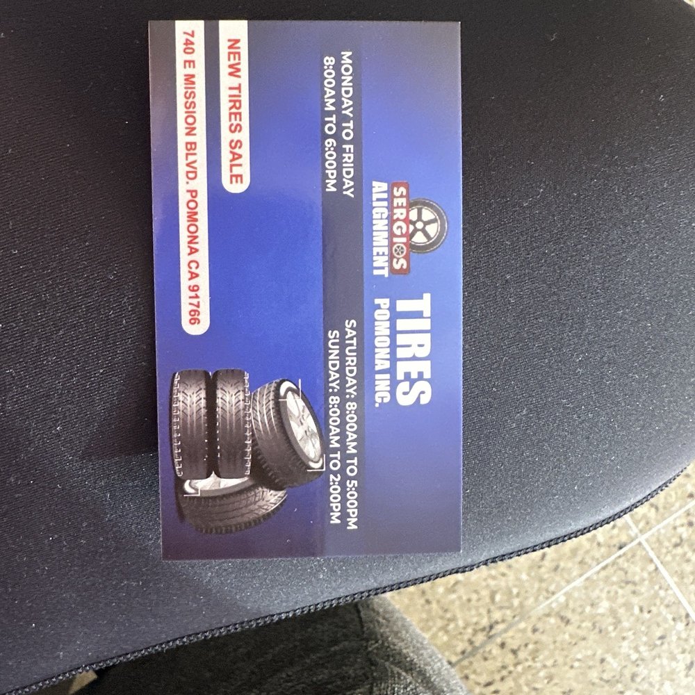 Sergio's Tires - Tires Near Me - Chino, California