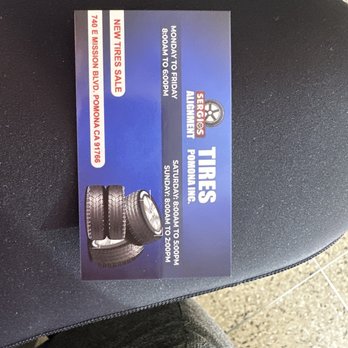 Sergio's Tires - Tires Near Me - Chino, California Sergio's Tires - Tires Near Me - Chino, California