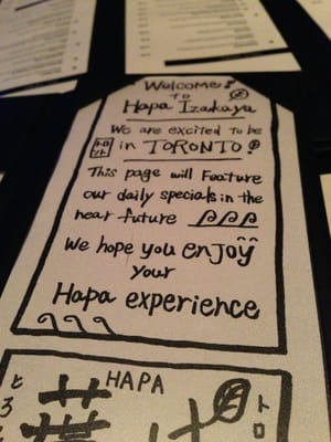 Menu photo 7 Hapa Toronto Toronto, ON Menu photo 7 Hapa Toronto Toronto, ON