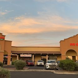 Rosati's Pizza - North of I 60, left of the eye center.