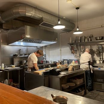 The Knotted Apron - Got to have dinner and watch a live cooking show!! Like a well oiled machine this kitchen functioned efficiently and flawlessly. - French Near Me - Portland, Maine The Knotted Apron - Got to have dinner and watch a live cooking show!! Like a well oiled machine this kitchen functioned efficiently and flawlessly. - French Near Me - Portland, Maine