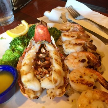 Red Lobster - Lobster & shrimp skewer over rice pilaf & broccoli - Seafood Near Me - San Jose, California Red Lobster - Lobster & shrimp skewer over rice pilaf & broccoli - Seafood Near Me - San Jose, California