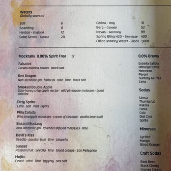 Khan Saab - Drink menu - Pakistani Near Me - Santa Monica, California