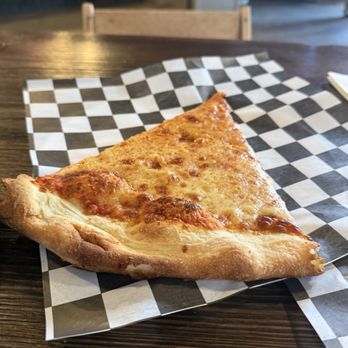 Camp Colvos Brewing - Tacoma - Cheese slice.  Not east coast but not California. I'll take it. - Pizza Near Me - Tacoma, Washington