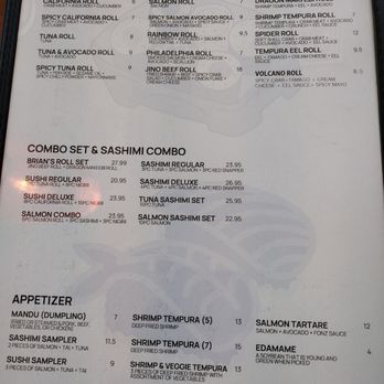 Jino Sushi - Menu 4/6 - Sushi Bars Near Me - Dallastown, Pennsylvania