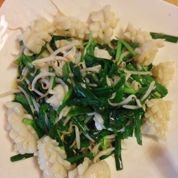 Mandarin Taste - Squid with leaks and bean sprouts - very tasty - Szechuan Near Me - Tulsa, Oklahoma