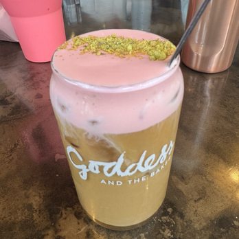 Goddess and the Baker, Corners of Brookfield, WI - Pistachio Raspberry Cream Cold Brew - Salad Near Me - Brookfield, Wisconsin Goddess and the Baker, Corners of Brookfield, WI - Pistachio Raspberry Cream Cold Brew - Salad Near Me - Brookfield, Wisconsin