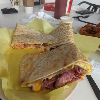 Golden Ox Burgers - Pastrami quesadilla - Burgers Near Me - Montebello, California Golden Ox Burgers - Pastrami quesadilla - Burgers Near Me - Montebello, California