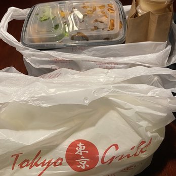 Tokyo Grill - a plastic bag with food in it - Sushi Bars Near Me - Columbia, South Carolina