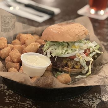 The Pharmacy Burger Parlor & Beer Garden - The pharmacy burger with taters... - Burgers Near Me - Nashville, Tennessee The Pharmacy Burger Parlor & Beer Garden - The pharmacy burger with taters... - Burgers Near Me - Nashville, Tennessee