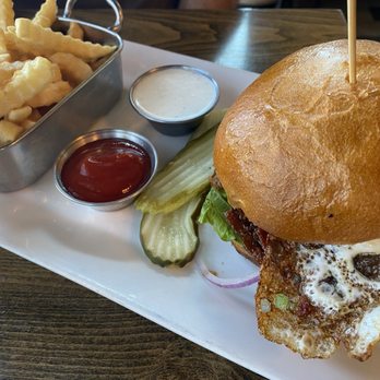 3 Eyed Fish - The Cure burger - any burger with a fried egg has got to be good! - New American Near Me - Richland, Washington 3 Eyed Fish - The Cure burger - any burger with a fried egg has got to be good! - New American Near Me - Richland, Washington