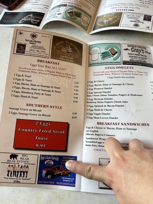 Menu photo 2 Martha's Diner Coventry, VT