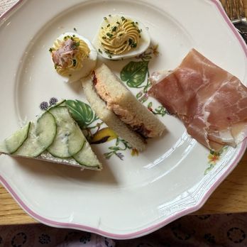 Supperland - Cucumber sandwich, lobster deviled egg, regular deviled egg - Southern Near Me - Charlotte, North Carolina Supperland - Cucumber sandwich, lobster deviled egg, regular deviled egg - Southern Near Me - Charlotte, North Carolina