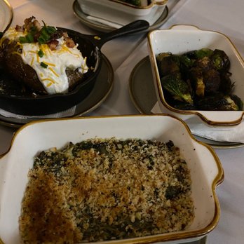 Donovan's Meatery - Creamed spinach , Baked Potato, Charred Brussels - Steakhouses Near Me - Riverview, Florida Donovan's Meatery - Creamed spinach , Baked Potato, Charred Brussels - Steakhouses Near Me - Riverview, Florida