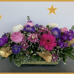 Posy Floral Design - Golden Anniversary centrepiece