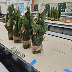 Nuuanu Elementary School - Making kadomatsu on 12.23.23 with Troop 181