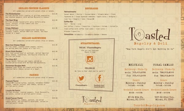 Menu photo 5 Toasted Bagelry & Deli Miami, FL Menu photo 5 Toasted Bagelry & Deli Miami, FL
