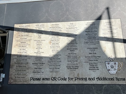 Menu photo 1 The Wicked Bean Centerton, AR