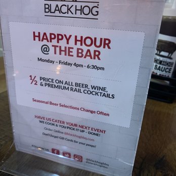 Black Hog BBQ - Happy hour - Barbeque Near Me - Frederick, Maryland