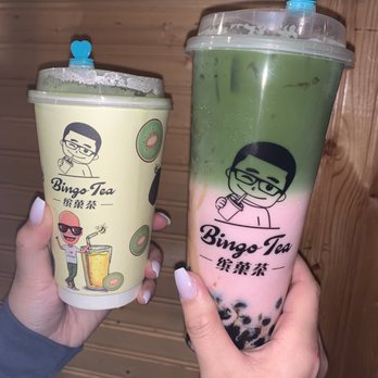 Bingo Tea - Hot matcha latte & strawberry matcha - Bubble Tea Near Me - Homer Glen, Illinois