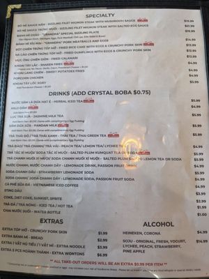 Menu photo 2 Grandpa's Kitchen - Grill Bar 168 Garden Grove, CA