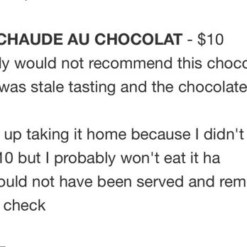 Bistrot Lepic & Wine Bar - Someone else's review from 2015, wish I did a keyword search. Not warm, not a tart, and had no chocolate taste. Tarte Chaude Au Chocolat - French Near Me - Washington, DC, District of Columbia Bistrot Lepic & Wine Bar - Someone else's review from 2015, wish I did a keyword search. Not warm, not a tart, and had no chocolate taste. Tarte Chaude Au Chocolat - French Near Me - Washington, DC, District of Columbia