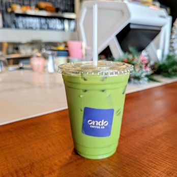 Ondo Coffee - Matcha latte half sweet simple syrup - Coffee & Tea Near Me - Artesia, California