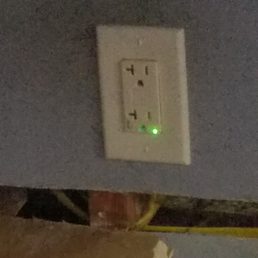 upgraded compliant grounded electric outlet. there were7 in all this is just one of them. nice job and it passed inspection first time. upgraded compliant grounded electric outlet. there were7 in all this is just one of them. nice job and it passed inspection first time.