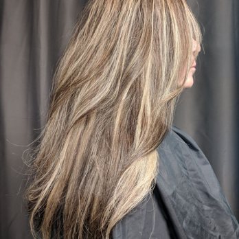 Deena's Tropical Waves - Bioliage coloring with Dark Chocolate and Highlights / Lowlights of Blonde - Massage Therapy Near Me - Auburn, California