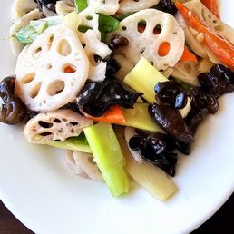 Sauteed Lotus Root with Mixed Vegetables Sauteed Lotus Root with Mixed Vegetables