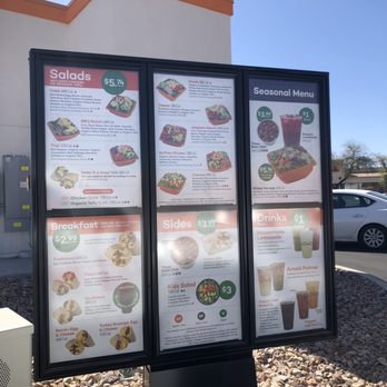 Salad and Go - Full menu - Fast Food Near Me - Tucson, Arizona