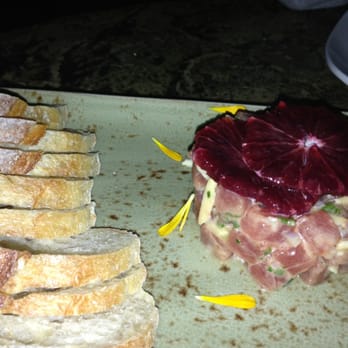 Vin 909 - Tuna tartar topped with a blood orange - New American Near Me - Annapolis, Maryland Vin 909 - Tuna tartar topped with a blood orange - New American Near Me - Annapolis, Maryland