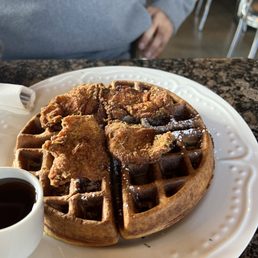 Sage Chicken and Waffles