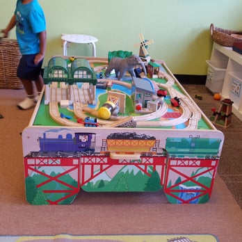 Blue Moon Learning Center - A really nice and well-stocked train set, something you rarely see at most indoor playgrounds! - Language Schools Near Me - Alameda, California Blue Moon Learning Center - A really nice and well-stocked train set, something you rarely see at most indoor playgrounds! - Language Schools Near Me - Alameda, California