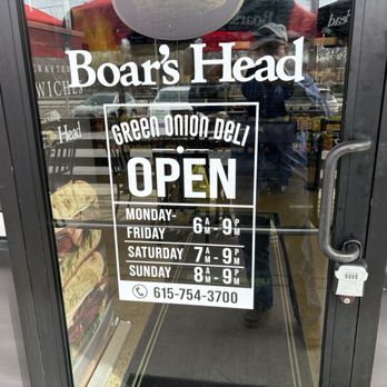 Green Onion Deli - Hours of Operation - Delis Near Me - Mt. Juliet, Tennessee